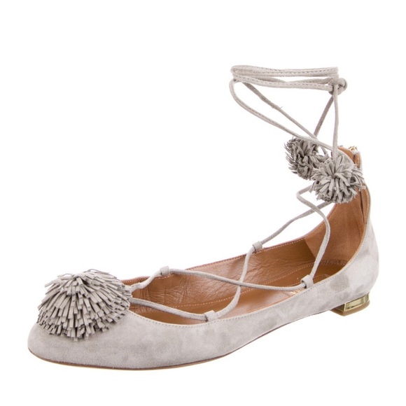 Aquazzura Pom Pom Flats - Picture 3 of 8